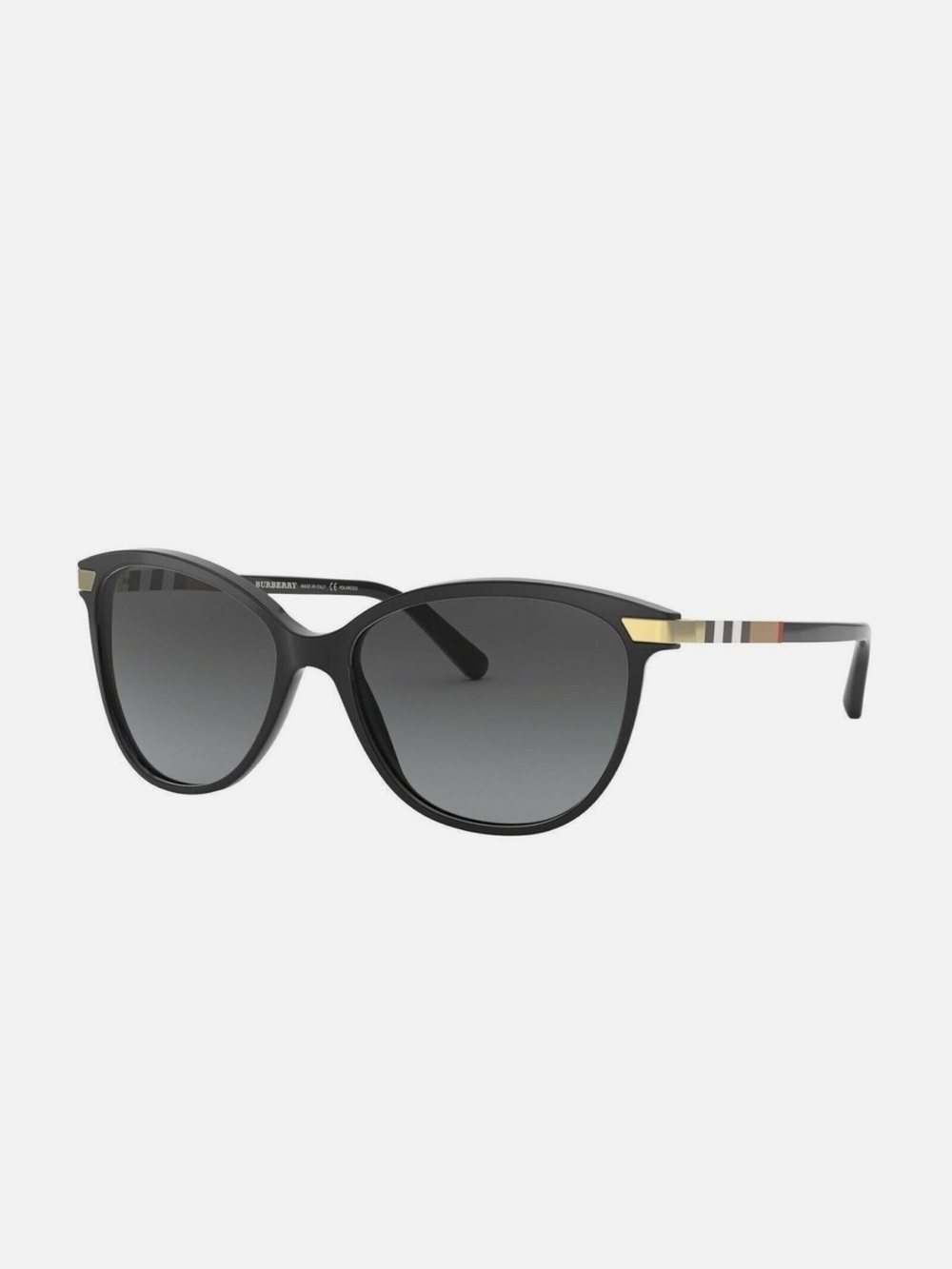BURBERRY BE 4216 3001T3 Black cat eye Polarized grey gradient sunglasses - Picture 3 of 16